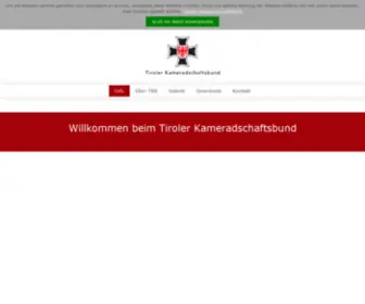 Tiroler-Kameradschaftsbund.at(Tiroler Kameradschaftsbund) Screenshot