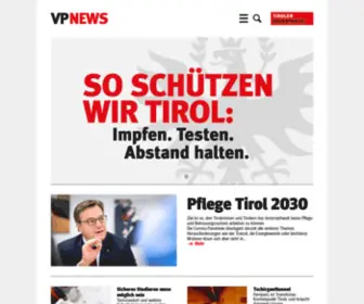 Tiroler-VP.at(Tiroler Volkspartei) Screenshot