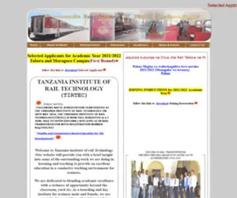 Tirtec.ac.tz(Tanzania Institute of Rail Technology Website) Screenshot