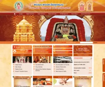 Tirumala.org(Tirumala Tirupati Devasthanams (Official Website)) Screenshot