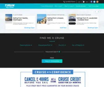 Tirun.com(Official Partner of Royal Caribbean International in India Tirun Cruise Searchform) Screenshot