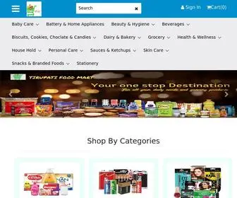 Tirupatifoodmart.com(Tirupati Foodmart) Screenshot