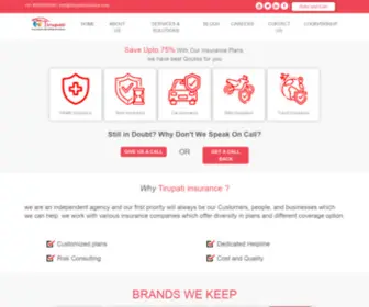 Tirupatiinsurance.com(Tirupatiinsurance) Screenshot