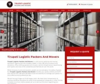 Tirupatimovers.com(Tirupati Logistic Packers And Movers) Screenshot