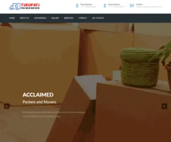 Tirupatipackermover.com(Tirupati Packer Mover) Screenshot