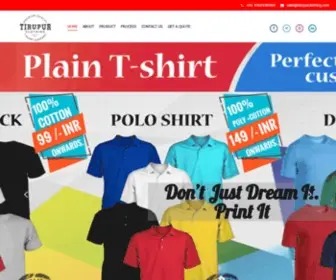 Tirupurclothing.com(Tirupur Clothing Pvt. Ltd) Screenshot