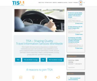 Tisa.org(Traveller Information Services Association) Screenshot