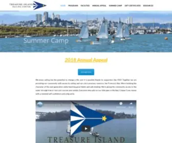 Tisailing.org(Treasure Island Sailing Center) Screenshot