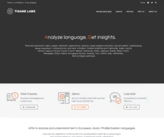 Tisane.ai(Chatter to intelligence) Screenshot