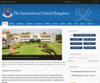 Tisb.org(The International School Bangalore) Screenshot