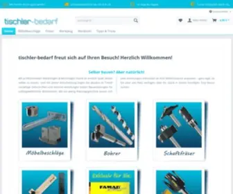 Tischler-Bedarf.com(Tischlereibedarf & Schreinerbedarf für Profi) Screenshot