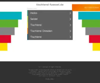 Tischlerei-Fuessel.de(Tischlerei Füssel) Screenshot