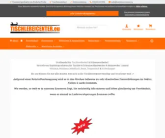 Tischlereicenter.eu(Tischlereibedarf online kaufen & Schreinereibedarf Shop) Screenshot