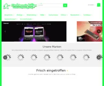 Tischtennis-Billiger.de(Der Tischtennis Online Shop) Screenshot