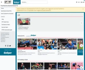 Tischtennis-Deutschland.tv(Tischtennis Deutschland) Screenshot