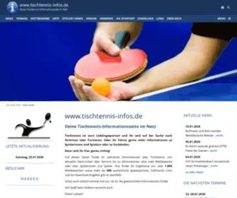 Tischtennis-Infos.de(Tischtennis Infos) Screenshot