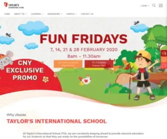 Tis.edu.my(Taylor's International School) Screenshot