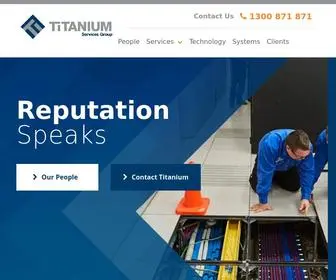 Tisg.com.au(Titanium Services Group) Screenshot