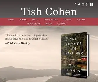 Tishcohen.com(Tish Cohen) Screenshot