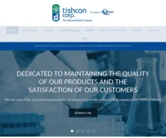 Tishcon.com(Tishcon Corporation) Screenshot