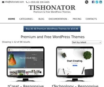 Tishonator.com(Premium and Free WordPress Themes) Screenshot