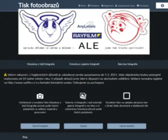 Tiskfotoobrazu.cz(Tisk fotografi) Screenshot