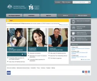 Tisnational.gov.au(The Translating and Interpreting Service (TIS National)) Screenshot