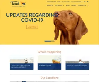 Tisol.ca(Tisol Pet Nutrition and Supply Stores in Vancouver) Screenshot