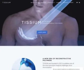 Tissium.com(Tissue Reconstruction Solutions) Screenshot