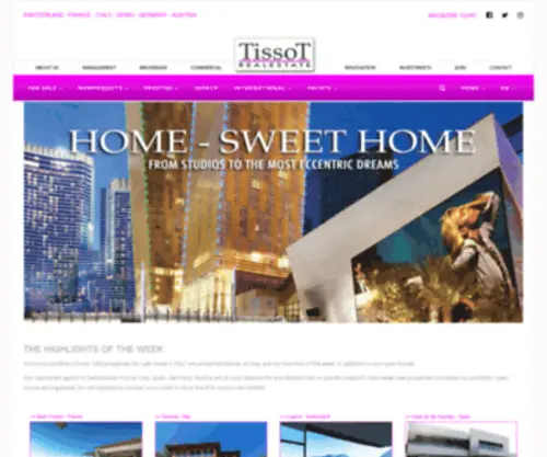 Tissot-Realestate.com(TissoT Realestate International France Italy Austria Germany Spain Switzerland purchase sale rental) Screenshot
