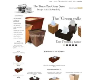 Tissue-Box-Covers.com(The Tissue Box Cover Store) Screenshot