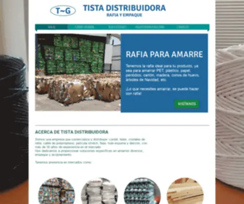 Tistadistribuidora.com(Venta de rafia) Screenshot