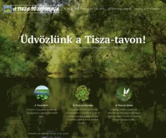 Tiszatoelovilaga.hu(A Tisza) Screenshot