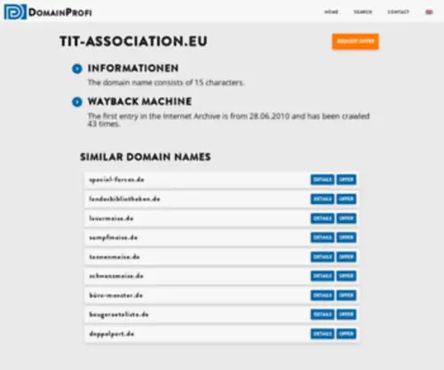 Tit-Association.eu(Tit Association) Screenshot