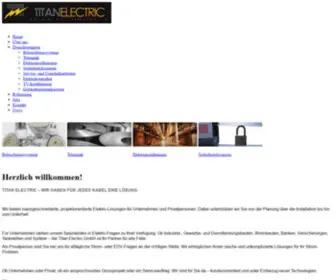 Titan-Electric.ch(Herzlich willkommen) Screenshot