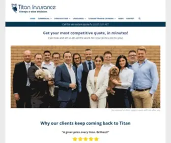 Titan-Insurance.com(Titan Insurance UK) Screenshot