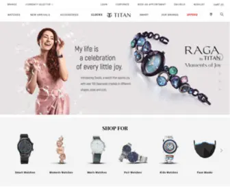 Titan.co.in(The Official Website for Titan Watches) Screenshot