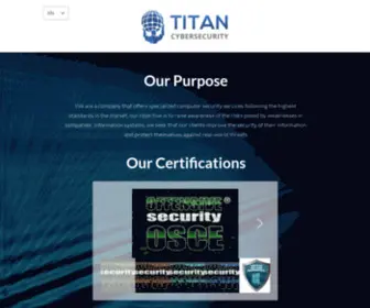 Titan.co(TITAN Cybersecurity) Screenshot