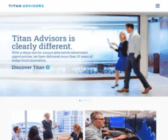 Titanadvisors.com(Clearly different alternative investments) Screenshot