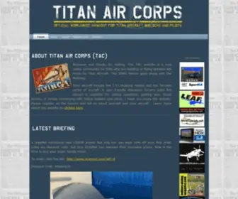 Titanaircorps.com(Titan Air Corps) Screenshot