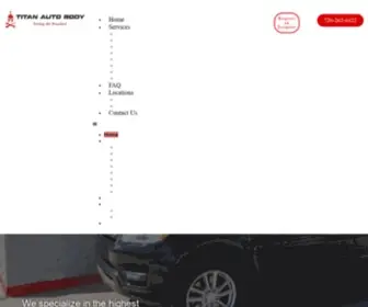 Titanautohailrepair.com(Titan Auto Body) Screenshot