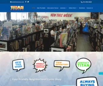 Titancomics.com(Amazing Comics) Screenshot