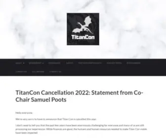 Titancon.com(TitanCon Belfast) Screenshot
