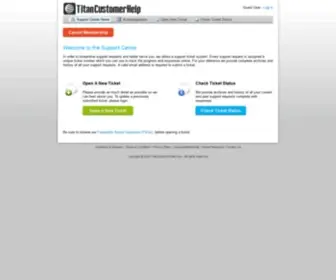 Titancustomerhelp.com(OsTicket) Screenshot