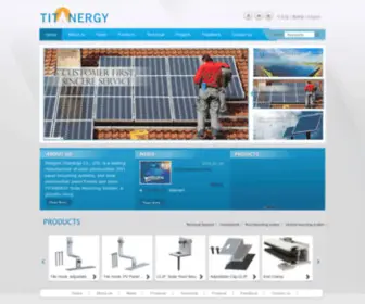 Titanergysolar.com(Solar PV panel mounting systems) Screenshot