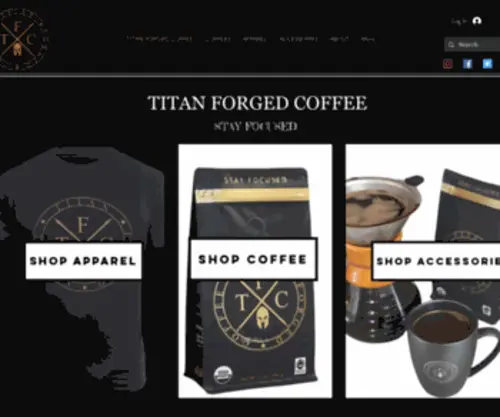 Titanforgedcoffee.com(Titan Forged Coffee) Screenshot