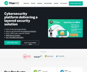 Titanhq.com(Cybersecurity solutions to protect your business) Screenshot
