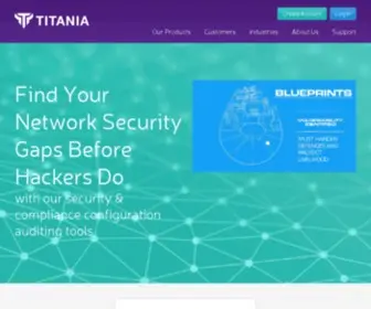 Titania.com(Network Penetration Testing Tools from the Experts) Screenshot