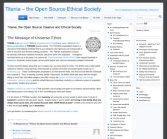 Titanians.org(The Open Source Ethical Society) Screenshot