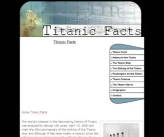 Titanic-Facts.com(Titanic Facts) Screenshot
